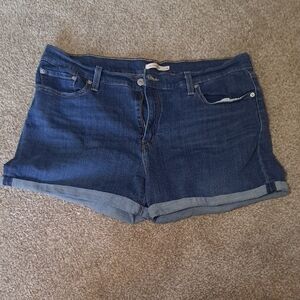 Levi's Dark Blue Jean Shorts